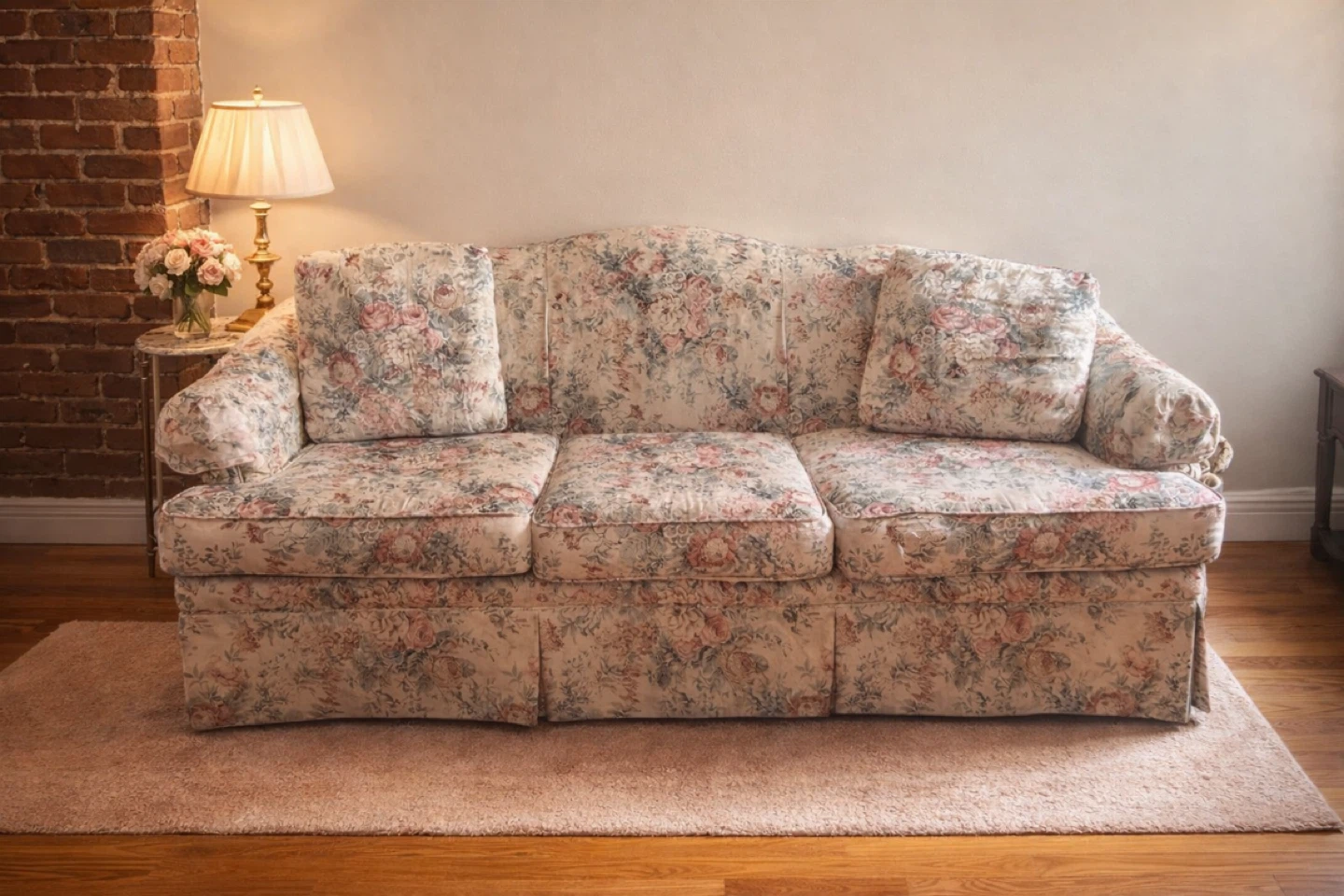 Beautiful Vintage Floral Cottage Core 3 Seater Sofa 💚