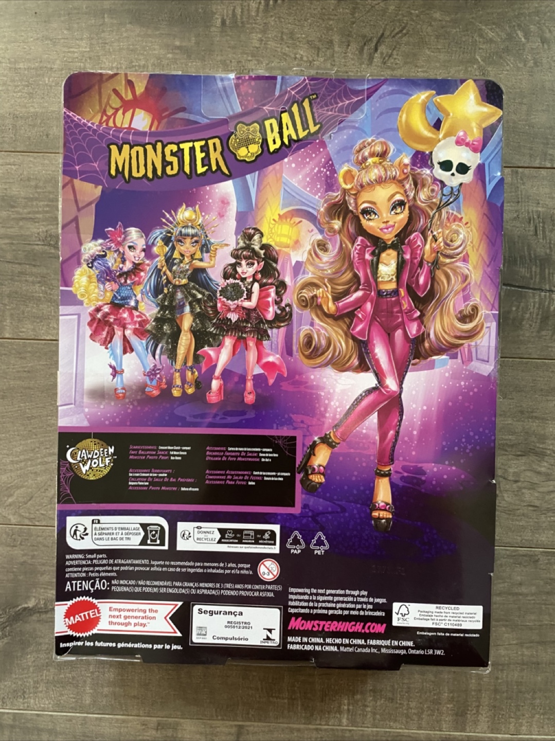 Monster High Monster Ball Clawdeen Wolf Doll - photo 2
