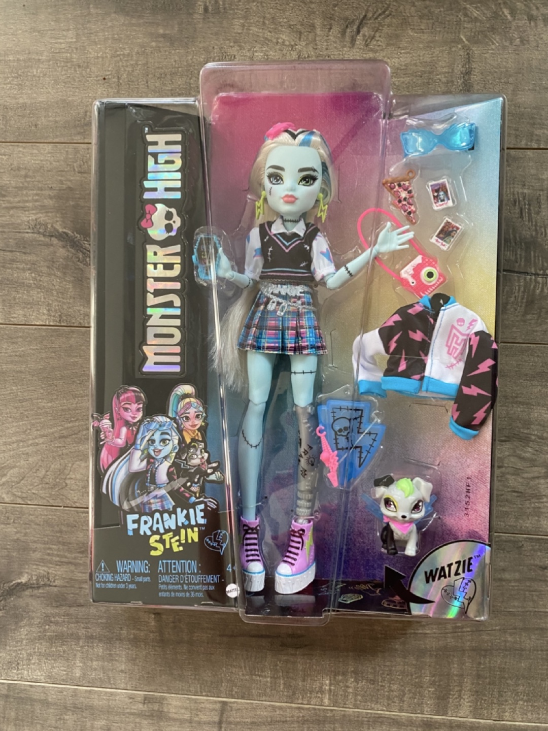 Monster High Frankie Stein Doll with Watzie Pet