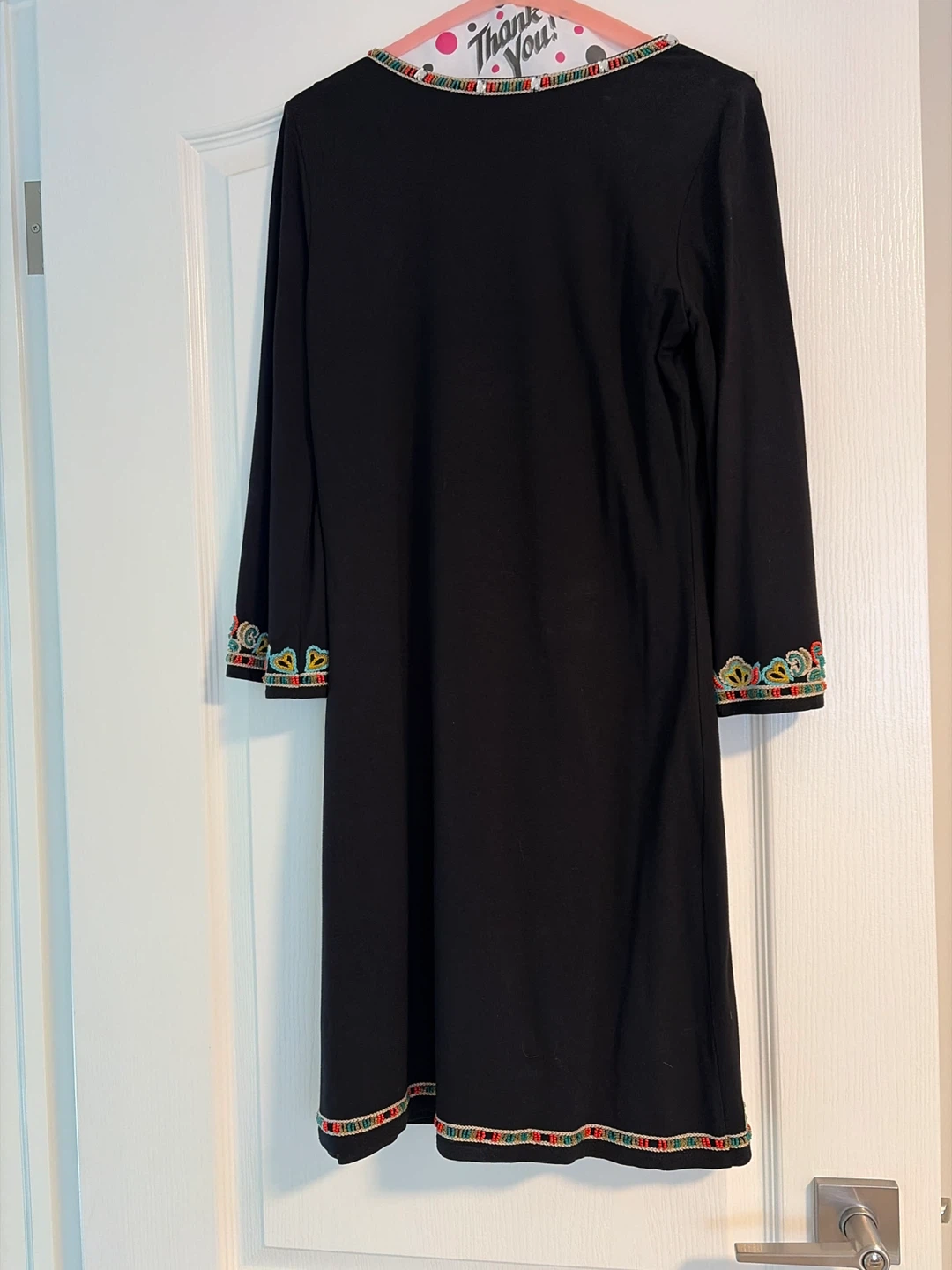 INC  Black Embroidered Dress - photo 4