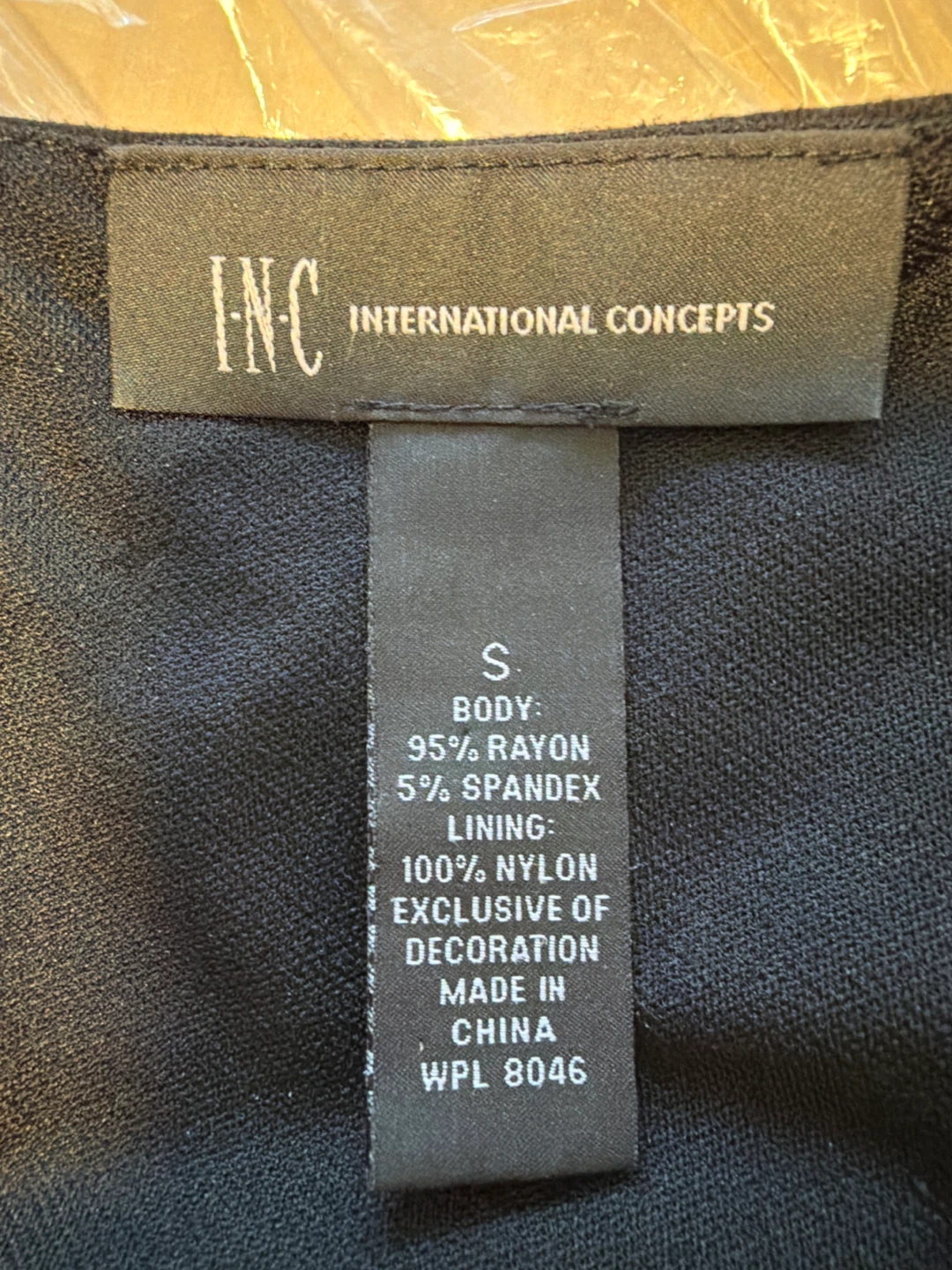INC  Black Embroidered Dress - photo 5
