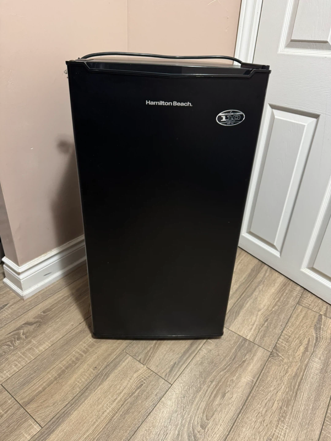 Hamilton Beach 3.3 cu ft Compact Refrigerator (Black).