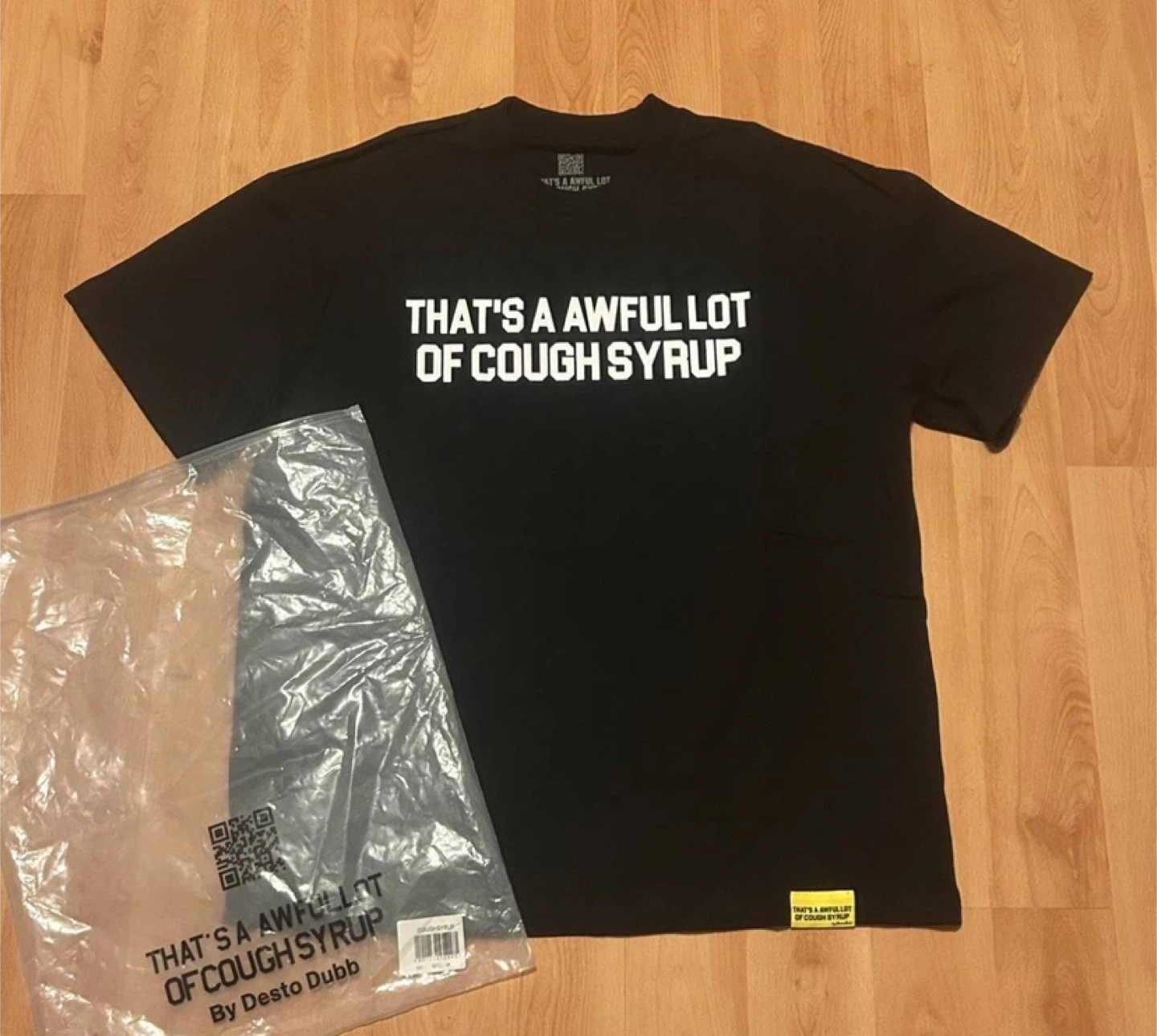 That’s A Awful Lot Of Cough Syrup Black/White Graphic T-Shirt