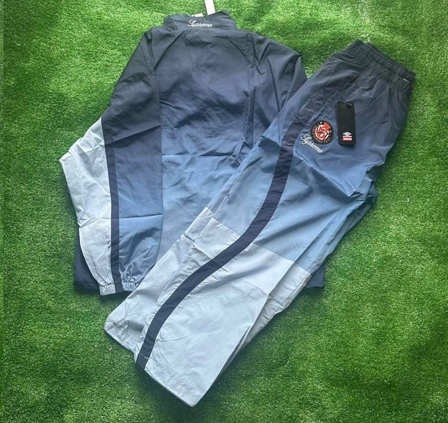 Supreme Champions Umbro Navy Blue Gradient Tracksuit Set - photo 2