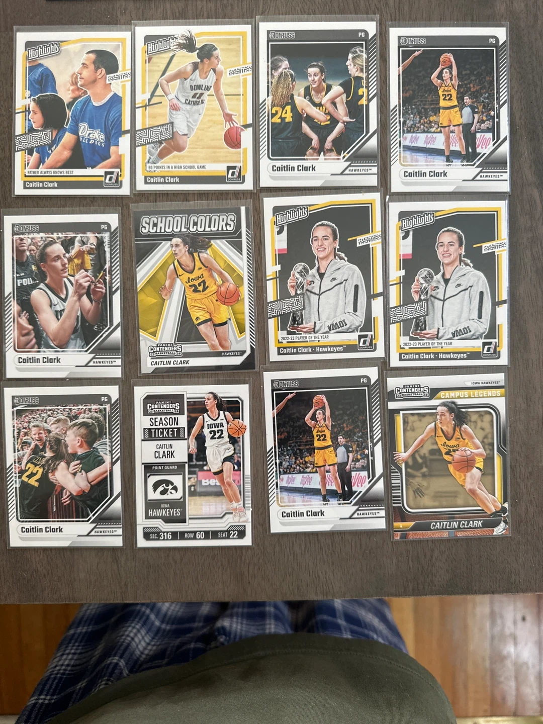 Caitlin Clark Basketball Trading Card Lot