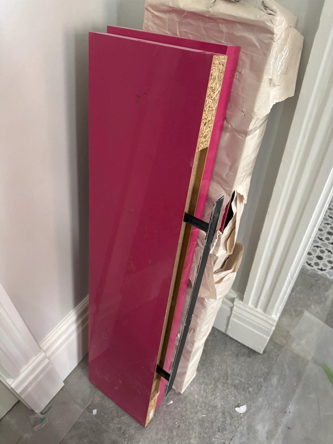 Pink Wall Shelf with Bracket - photo 3
