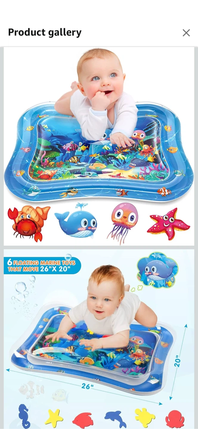Infinno Tummy Time Water Mat - Baby's Inflatable Play Mat - photo 4