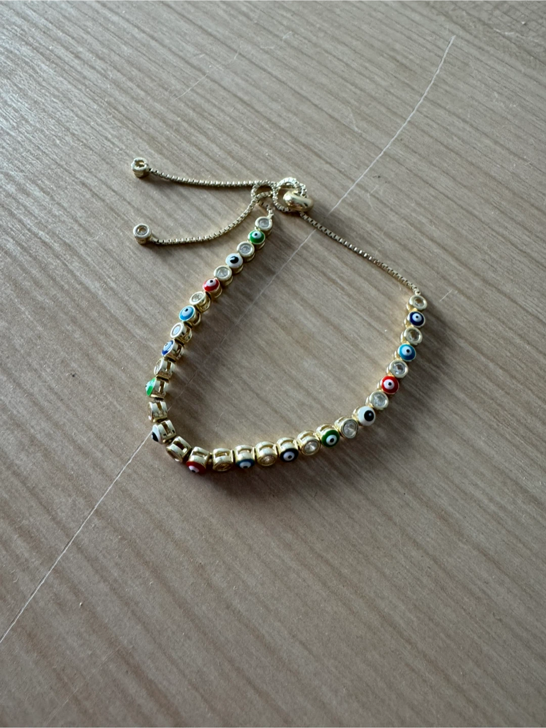 Gold Tone Evil Eye Bracelet - photo 2