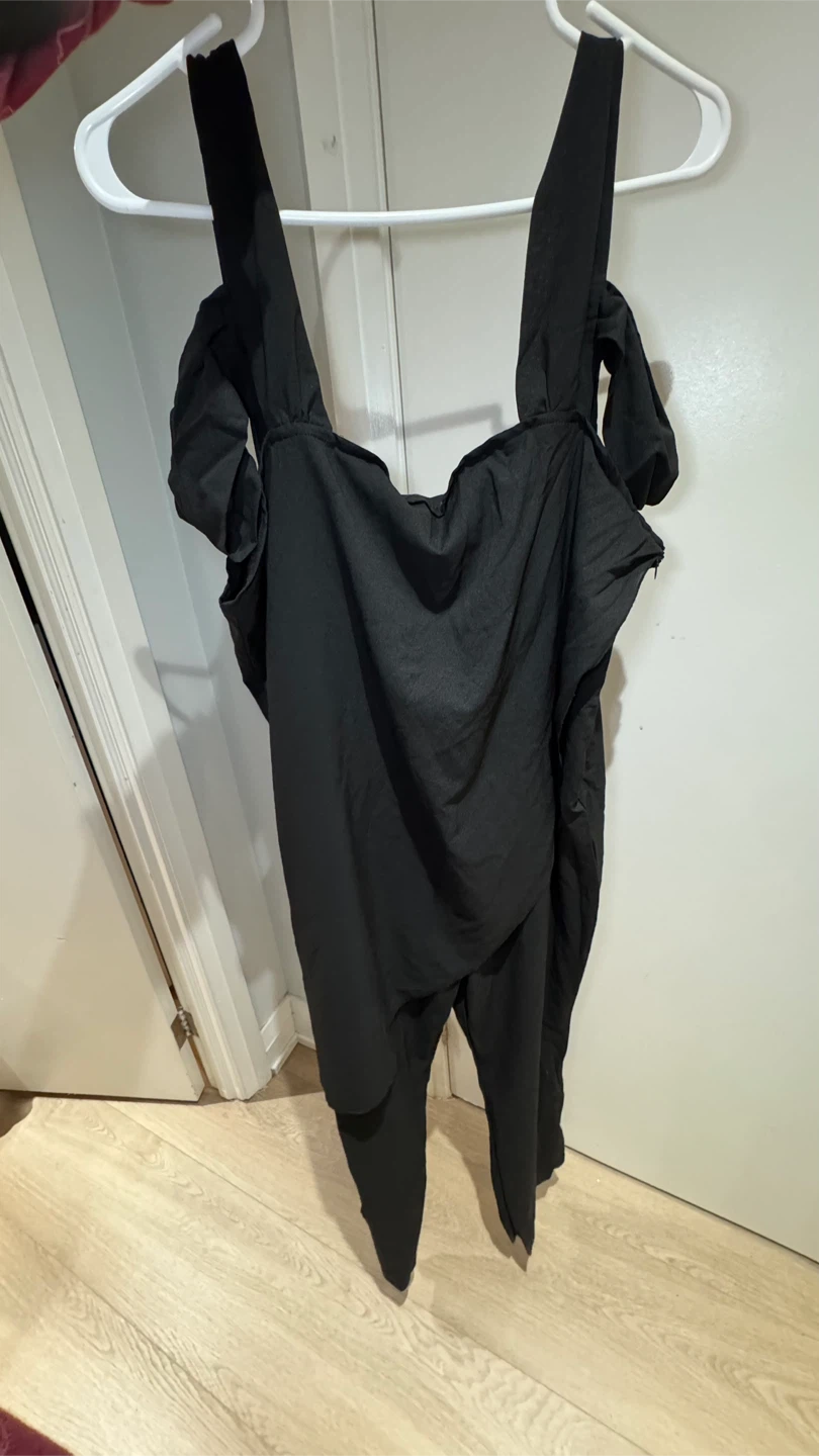 Black Cold Shoulder Jumpsuit - photo 2