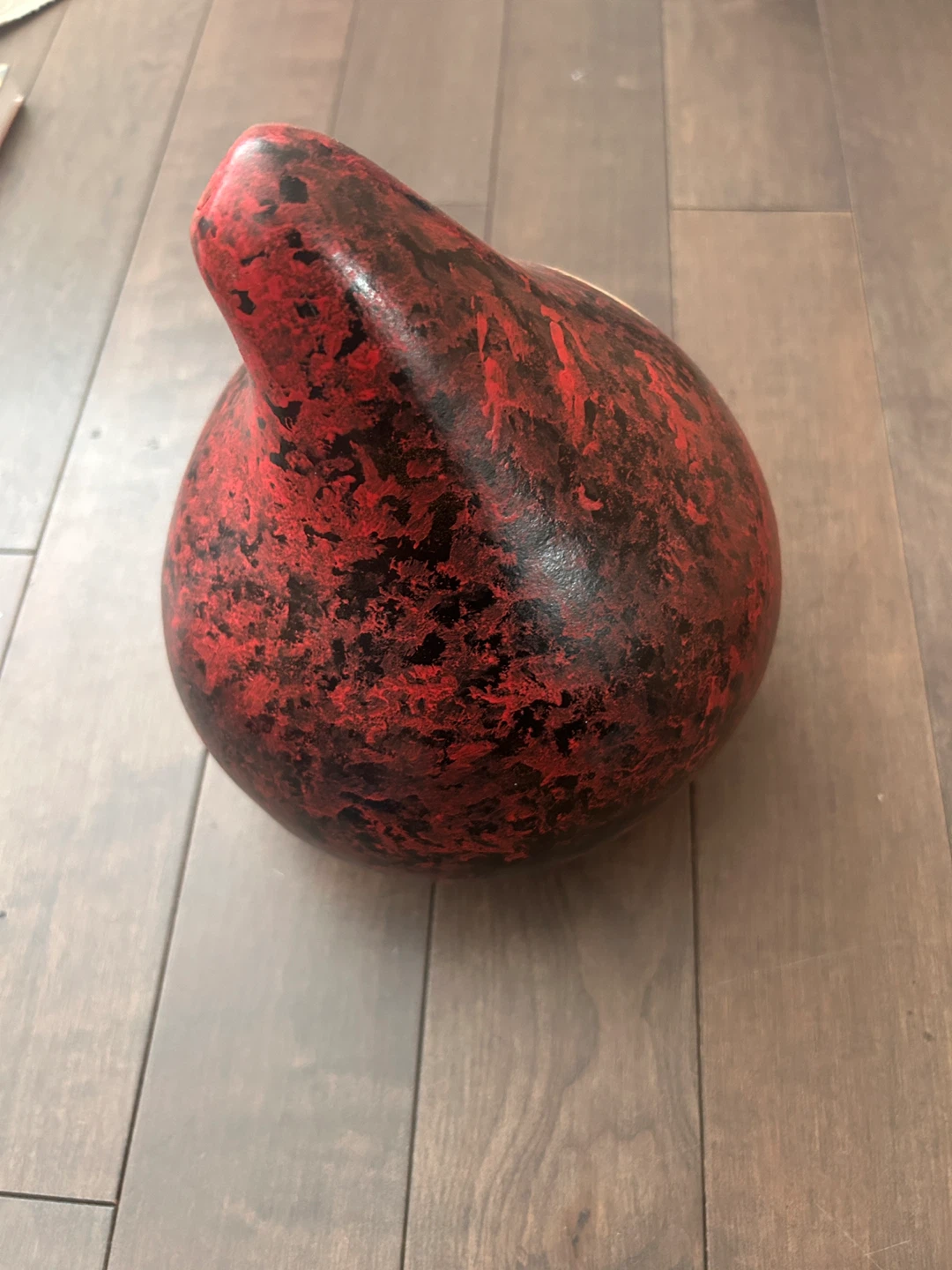 Hand-Painted Gourd with Children Singing - photo 4
