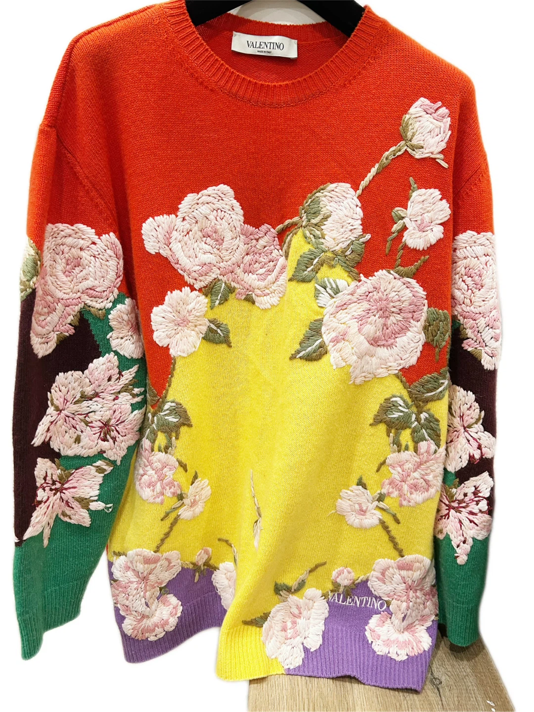 Valentino Embroidered Floral Sweater - photo 4
