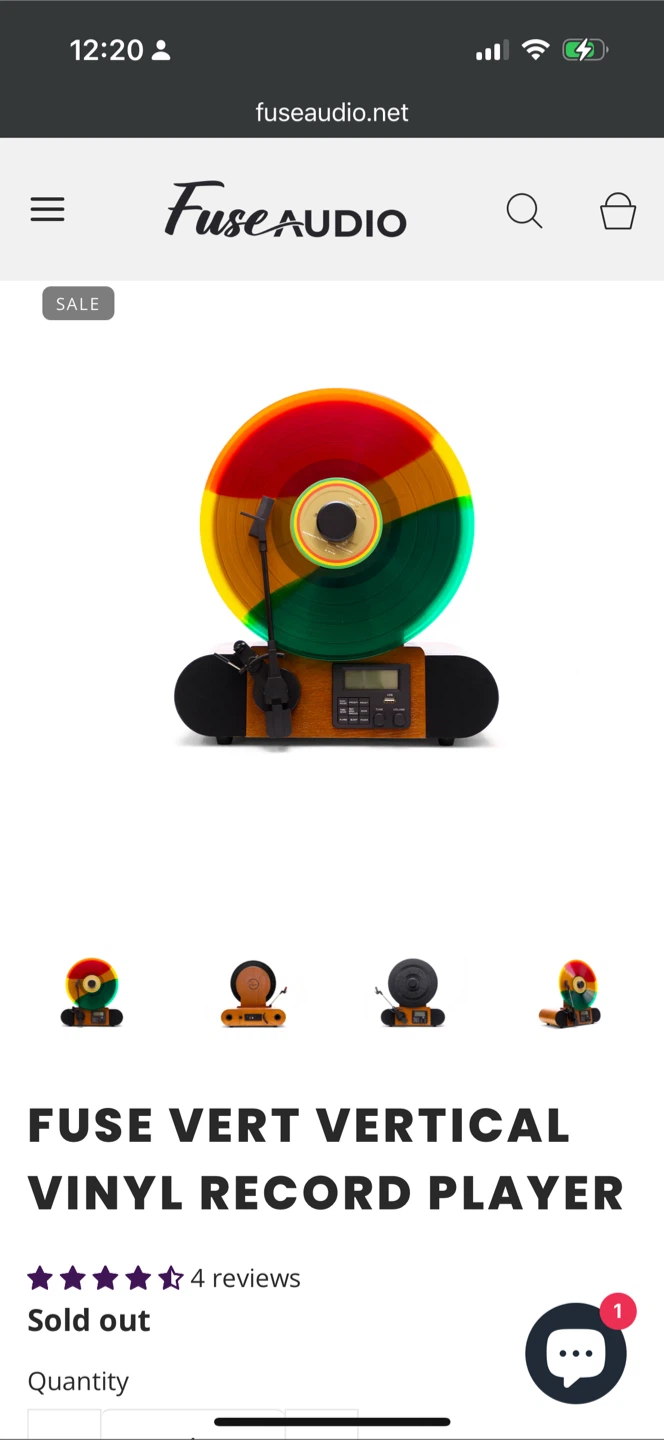 Fuse Record Player with Speakers and Digital Display - photo 5