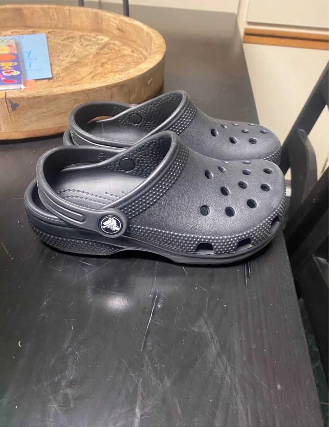 Kids Black Crocs Clogs