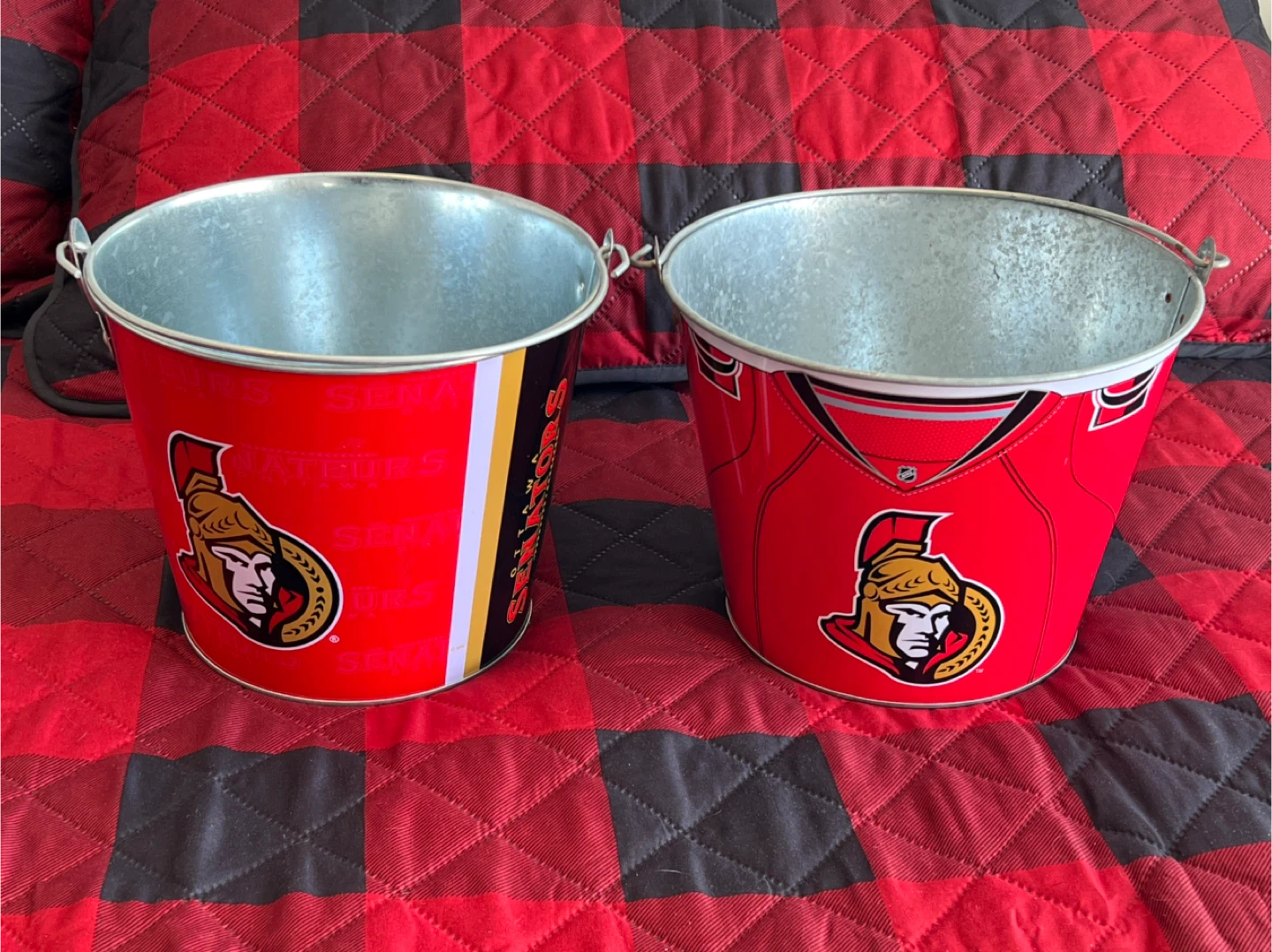 Ottawa Senators Metal Ice Buckets (Set of 2)