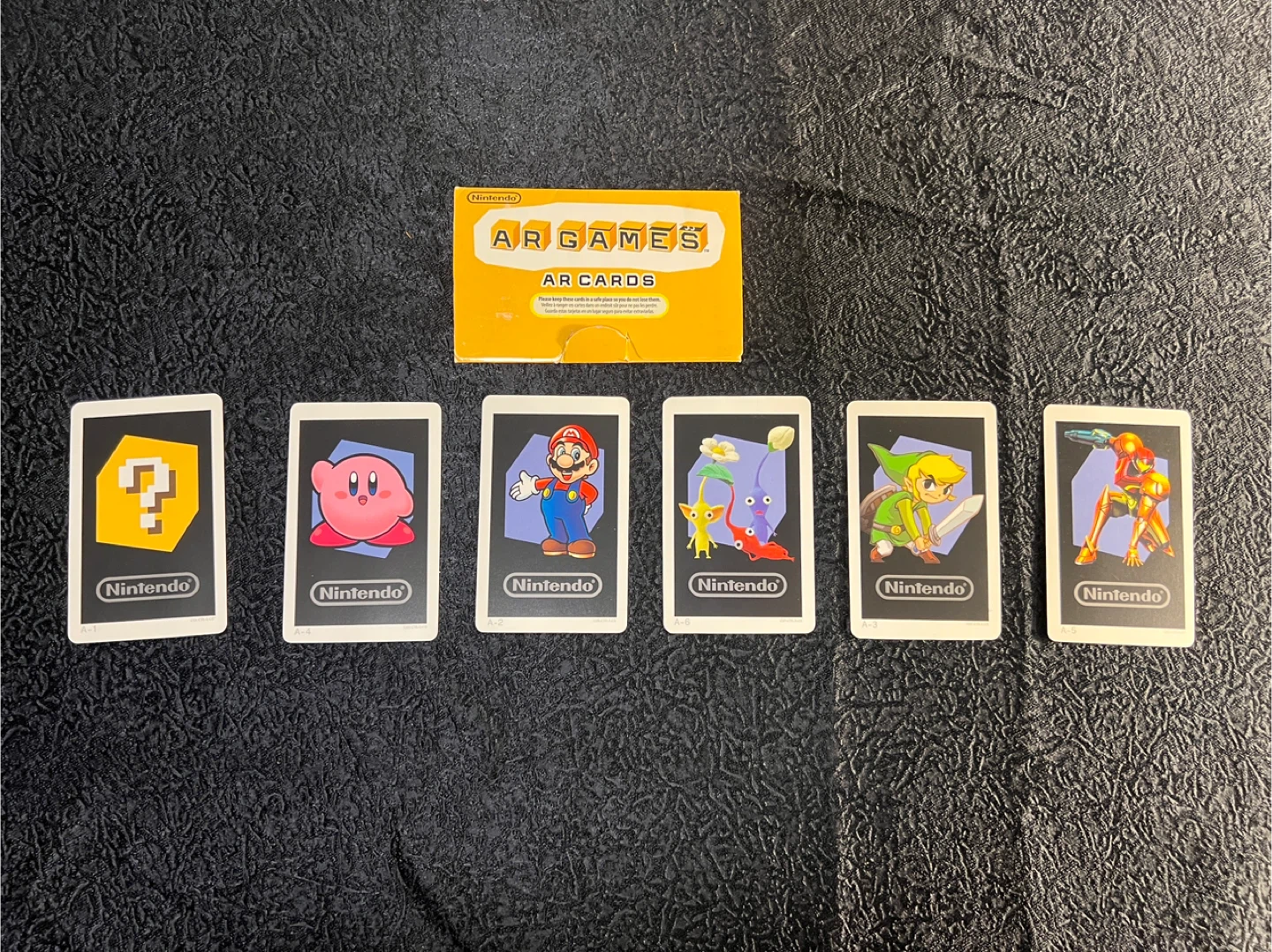 Collectible Nintendo AR Games AR Cards (set of 6)