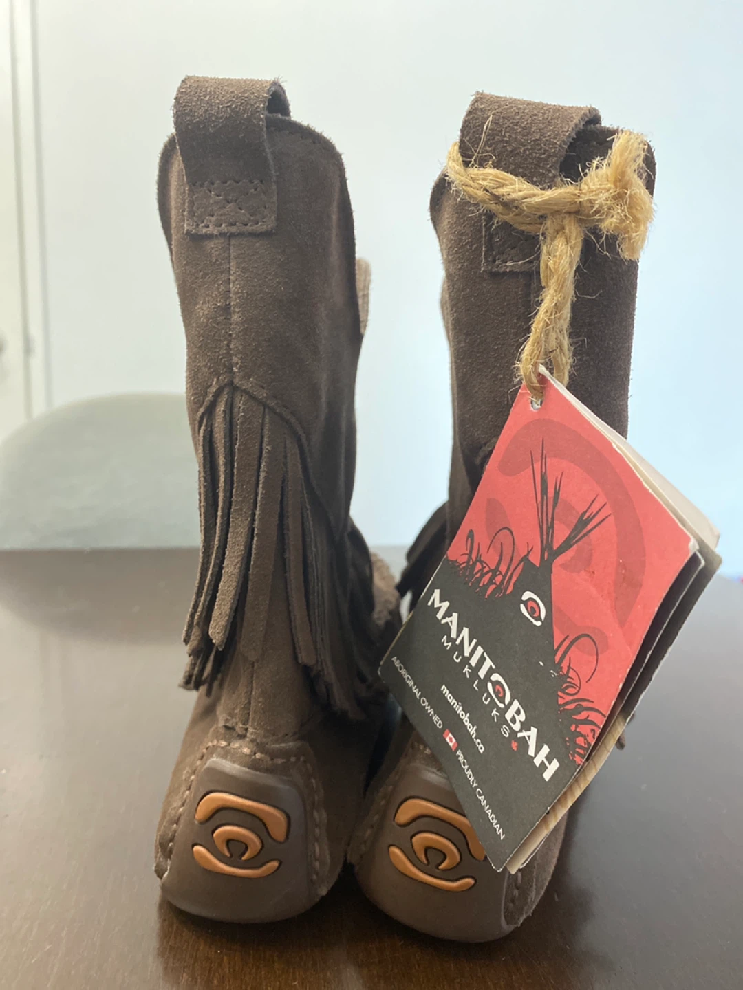 New Manitobah Mukluks Suede Fringe Boots - Brown - photo 4