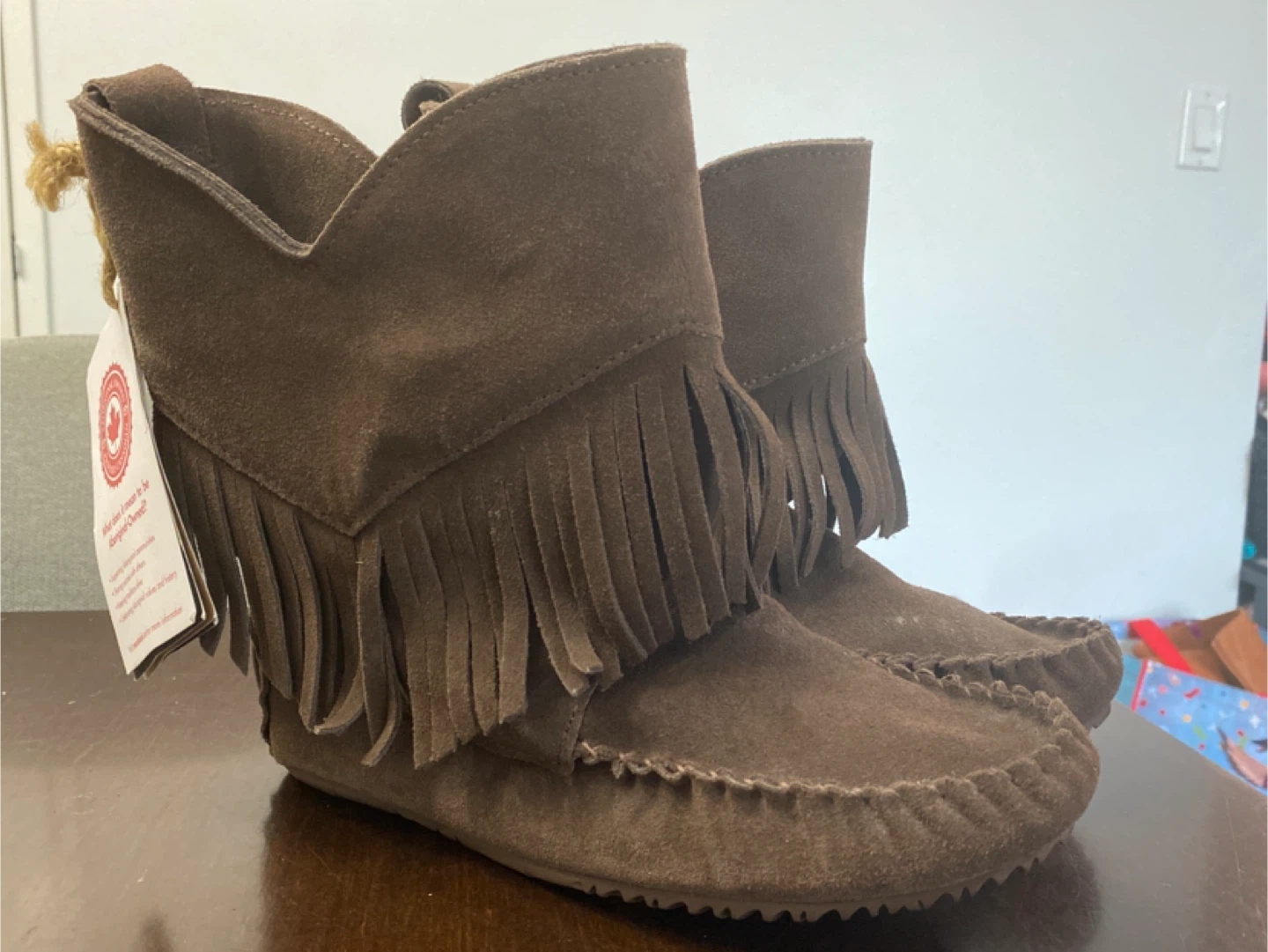 New Manitobah Mukluks Suede Fringe Boots - Brown - photo 5