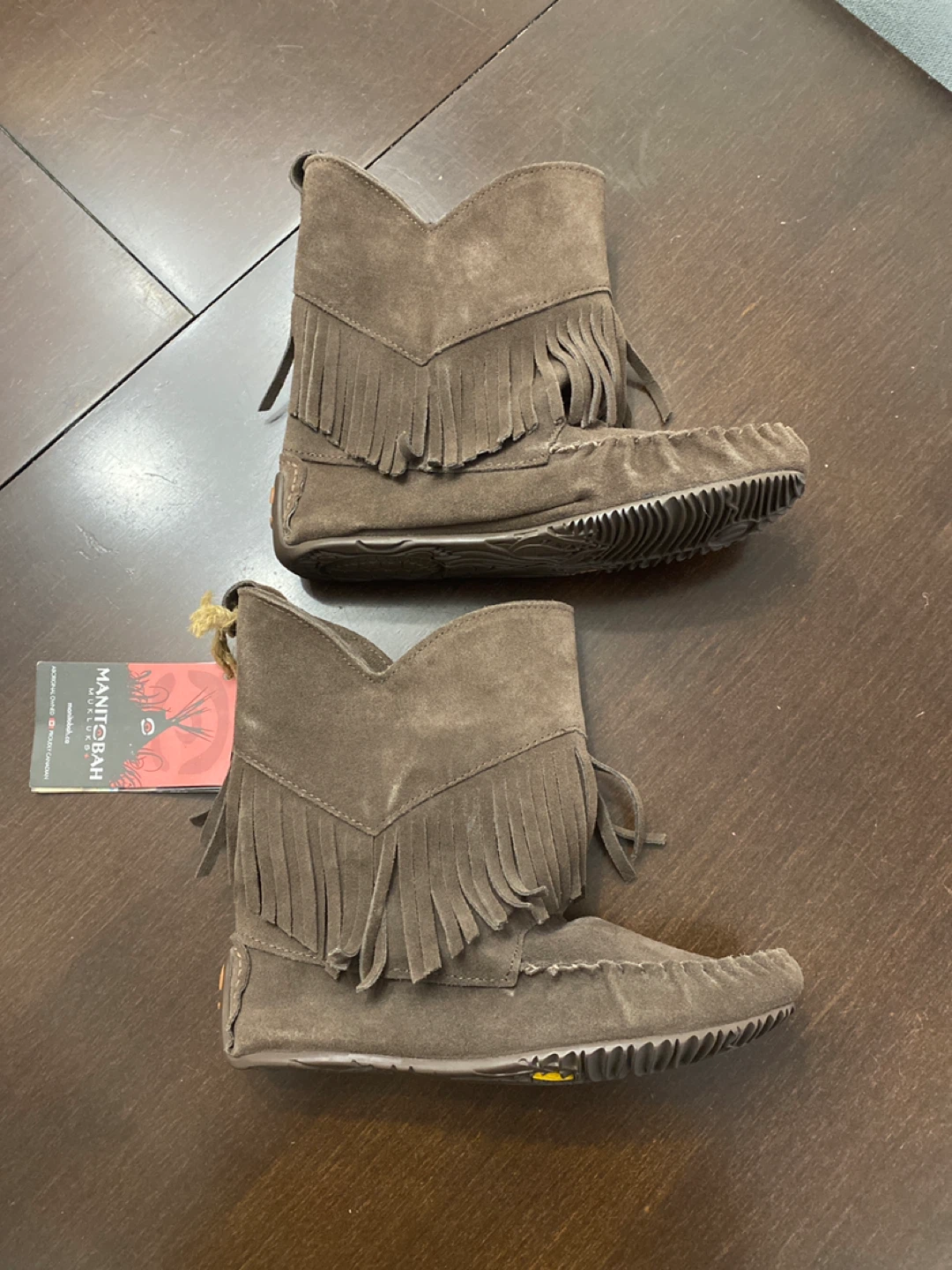 New Manitobah Mukluks Suede Fringe Boots - Brown - photo 2