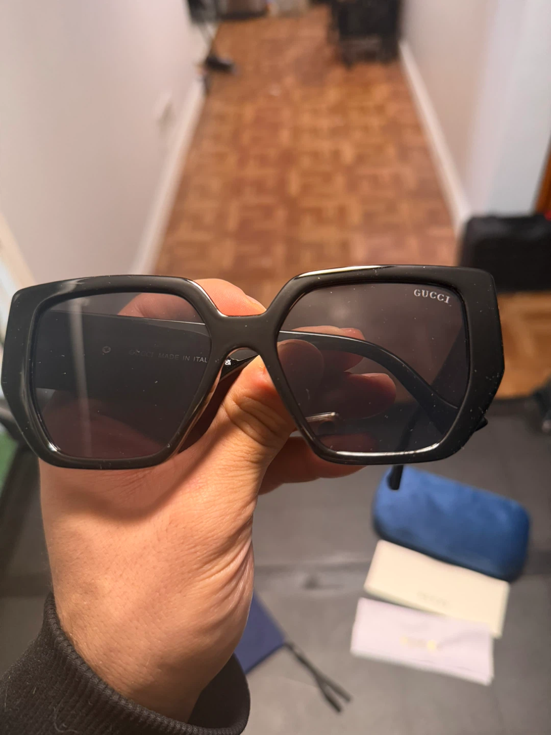 Gucci Black Square Sunglasses - photo 3