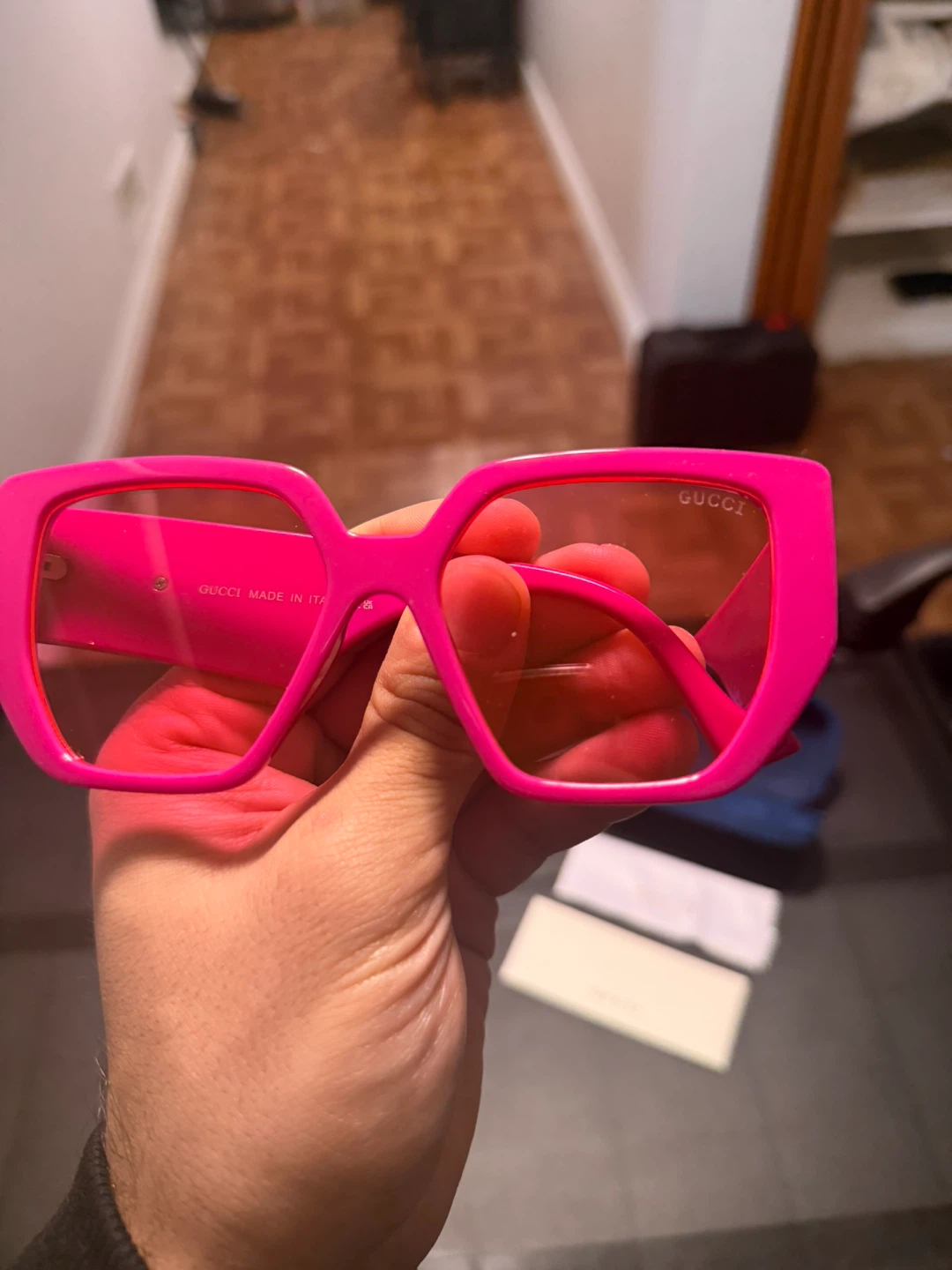 Gucci Pink Oversized Square Sunglasses - photo 2
