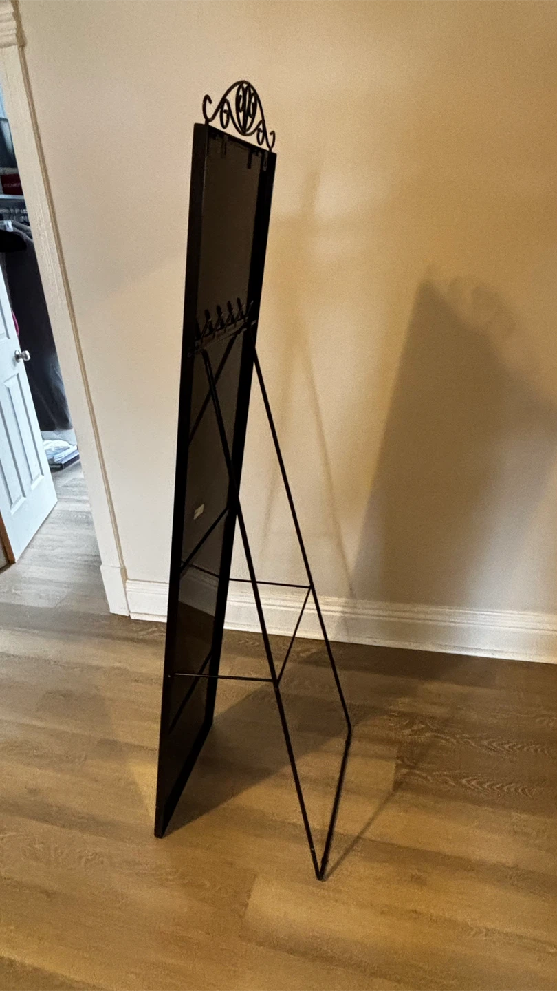Full Length Standing Mirror with Ornate Top - photo 3