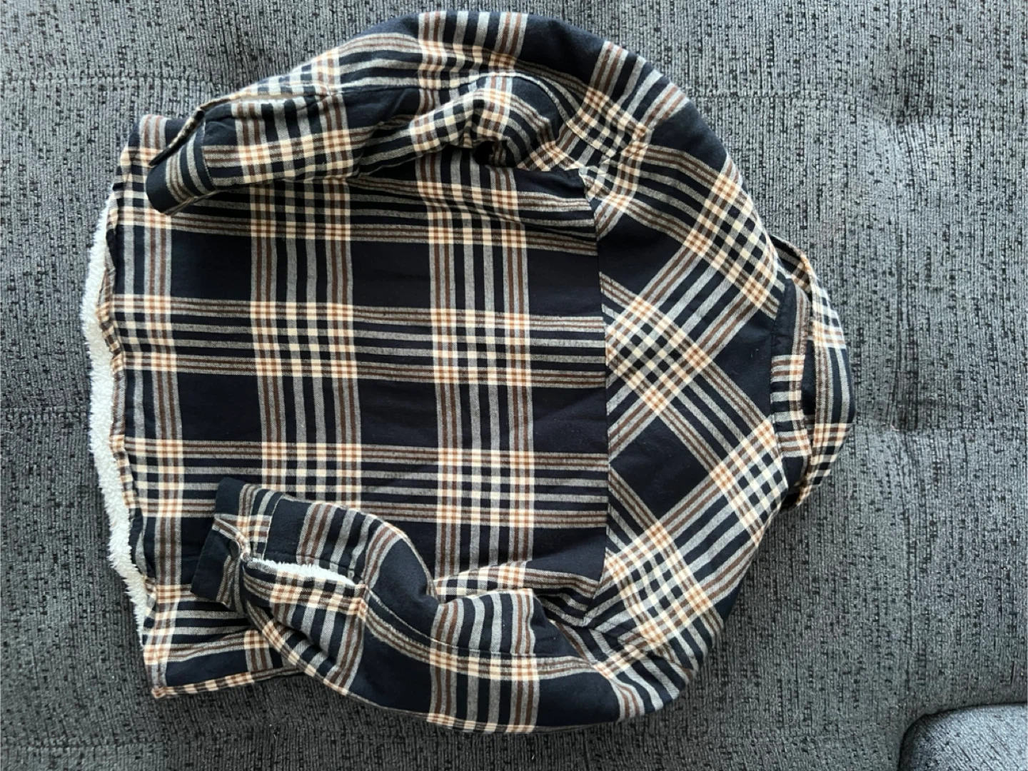 Zara Plaid Sherpa Lined Shirt Jacket - Size 4-5 Years - photo 2