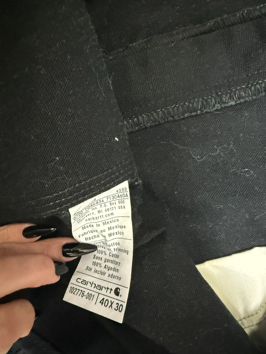 Carhartt Black Bib Overalls - 40X30 - photo 3