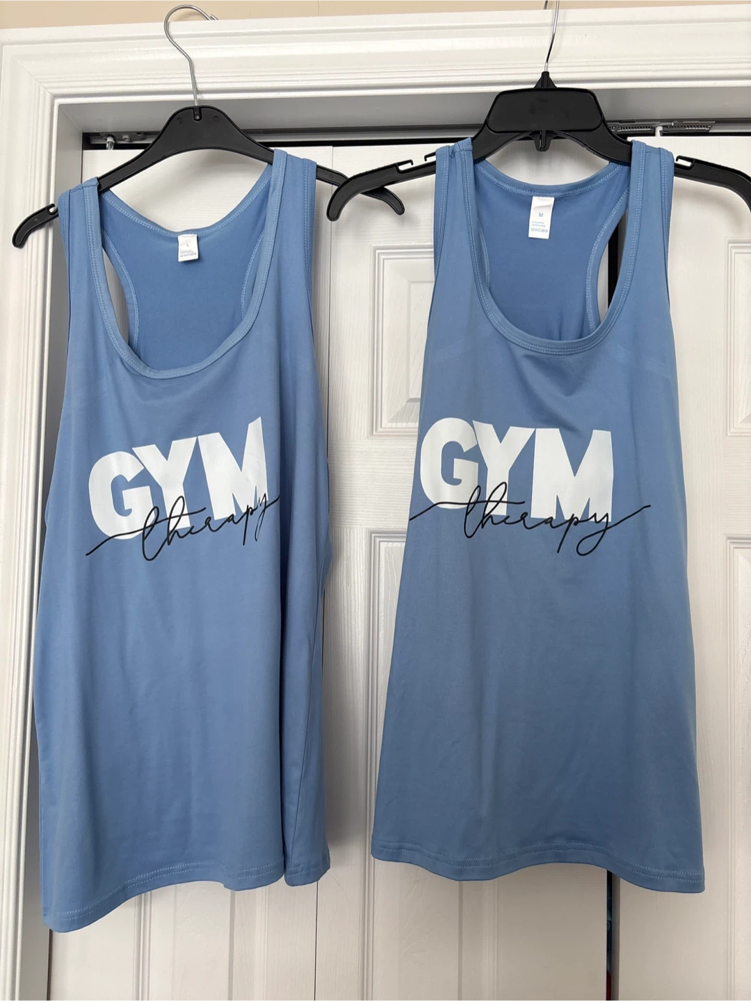 NEW Blue ‘GYM Therapy’ Tank Tops (Size M & L)
