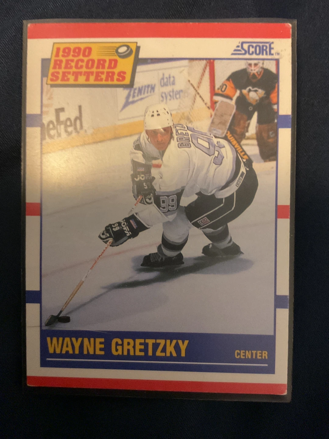 1990 Score Wayne Gretzky "Most Career Points" Hockey Card
