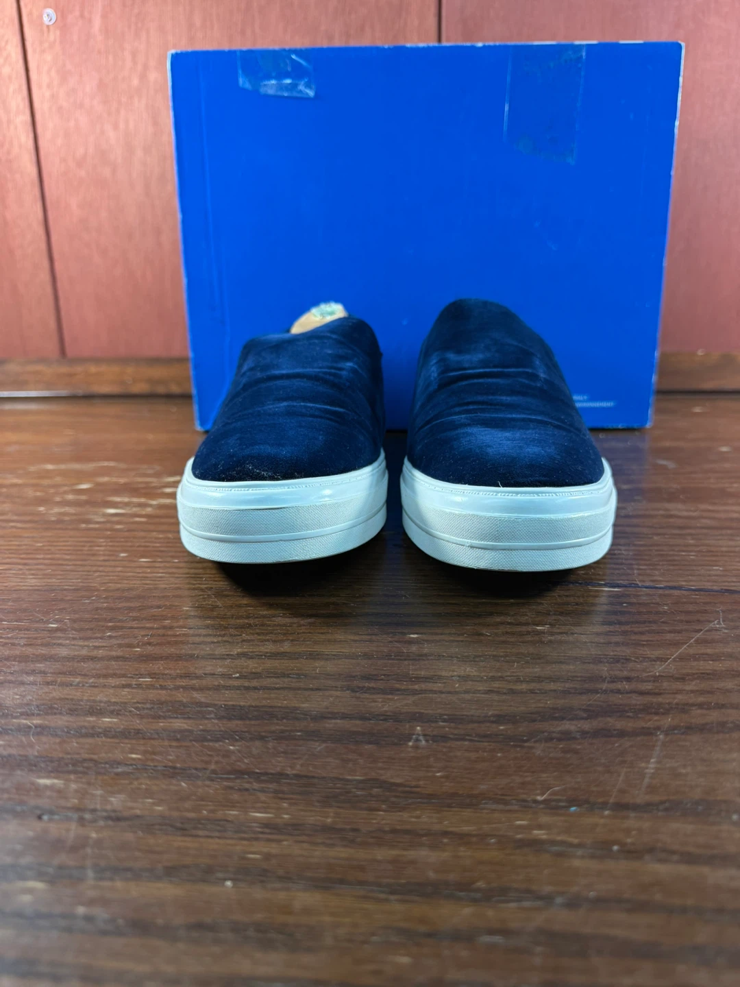 Nine West Womens NWONOSHA Velvet Navy Slip on Sneaker  Size 10M - photo 4