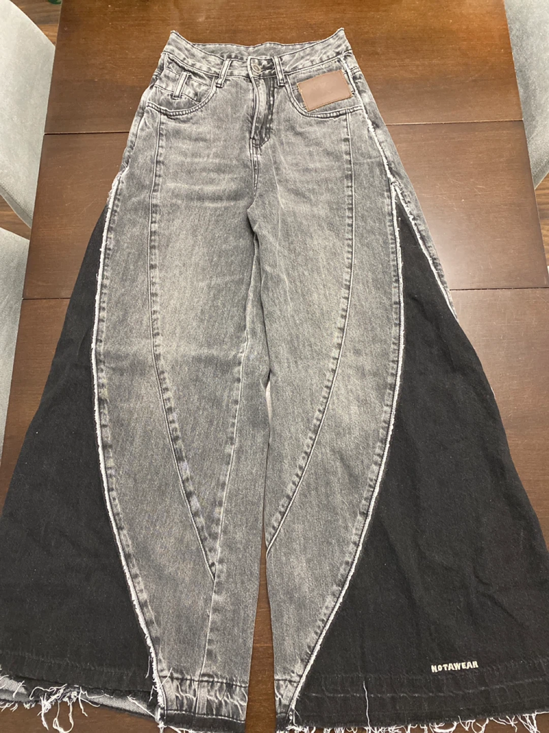 NOTAWear Grey Wide Leg Jeans - photo 2