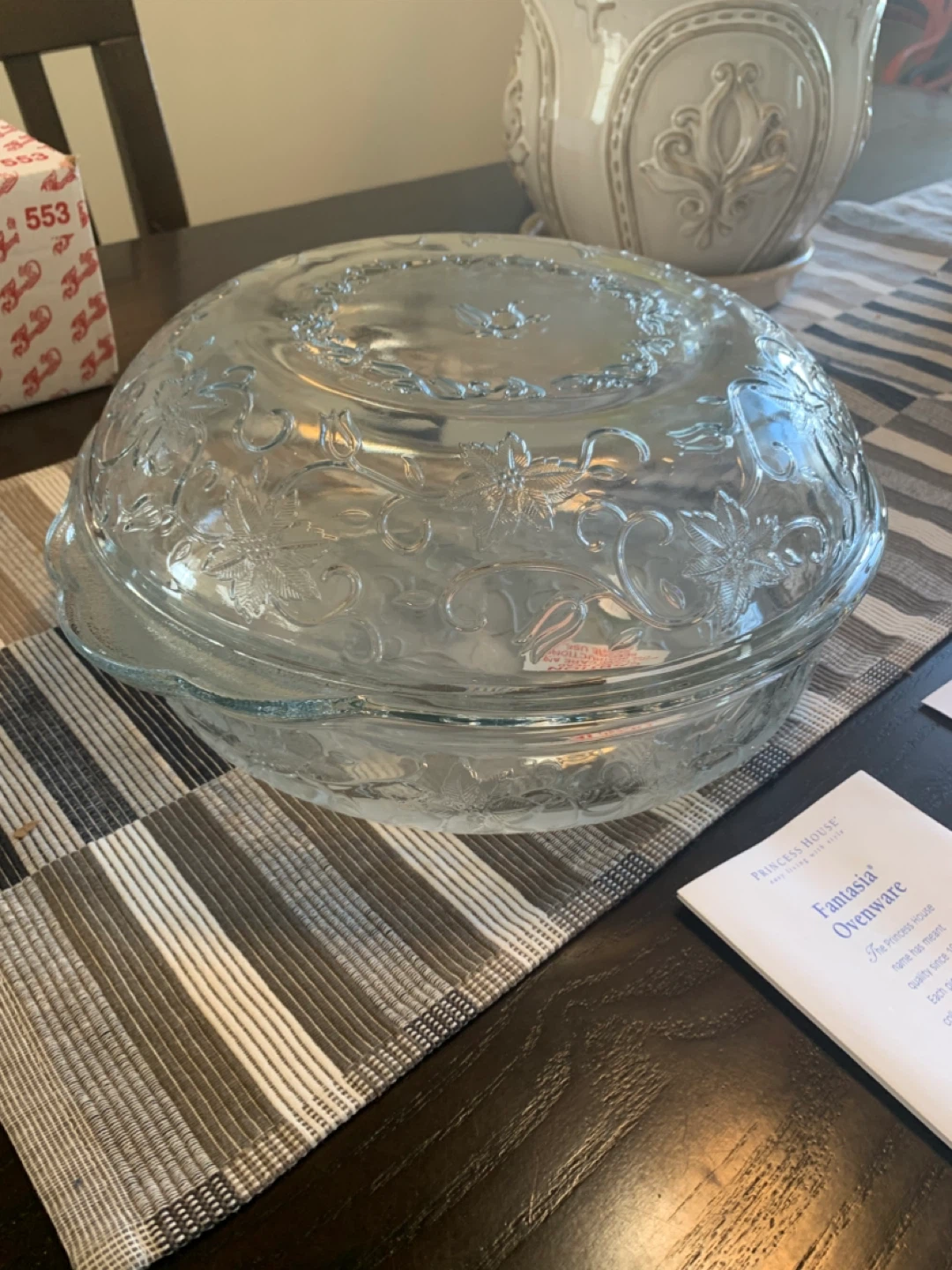 Princess House Fantasia 2 Pc. 1 1/2 Quart Casserole Dish