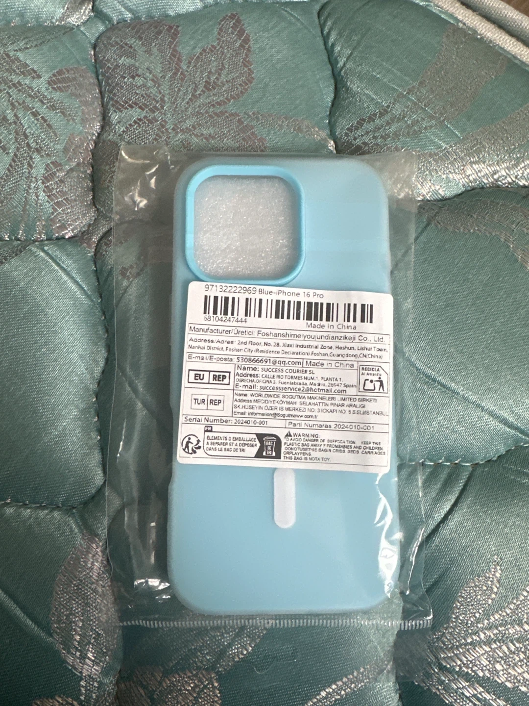 Blue iPhone 16 Pro Case