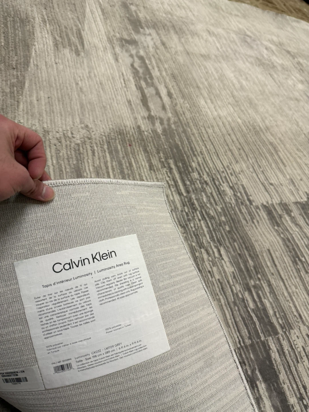 Calvin Klein Luminosity Area Rug - Grey