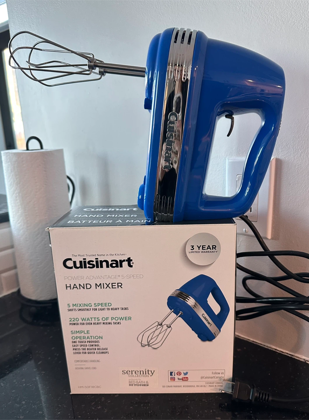 $30-Brand New-Cuisinart Hand Mixer 5speed - photo 3