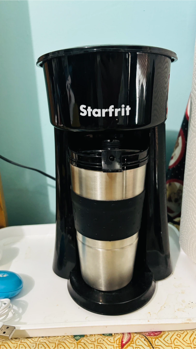 Starfrit Single Serve Coffee Maker with Travel Mug