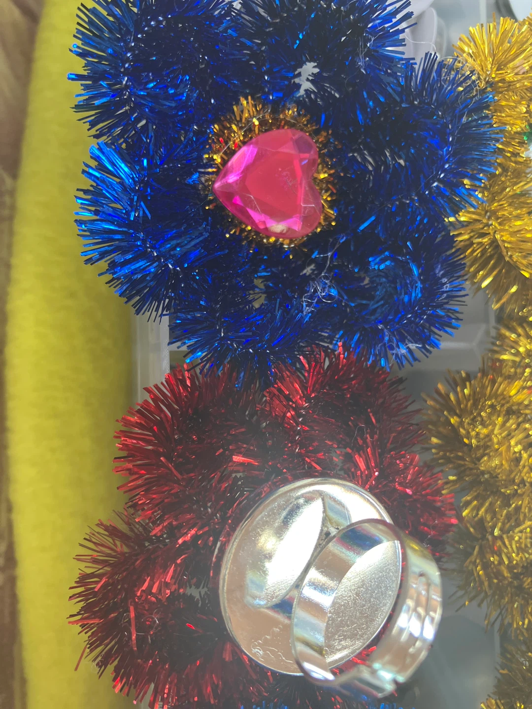 Crafting Tinsel Flower Rings - photo 3
