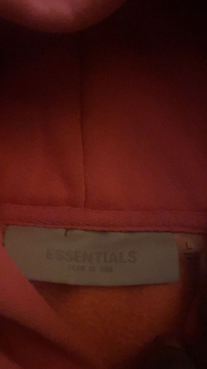 ESSENTIALS Fear of God Hoodie Coral XL - photo 3