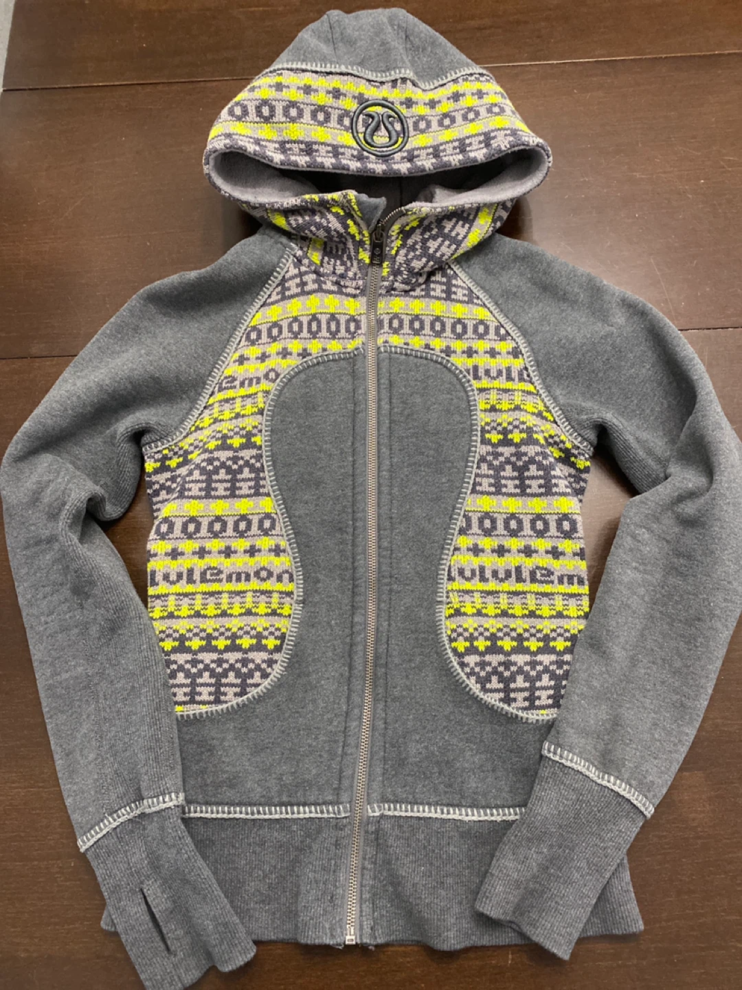 Lululemon "Special Edition" Grey Zip-Up Hoodie - photo 3