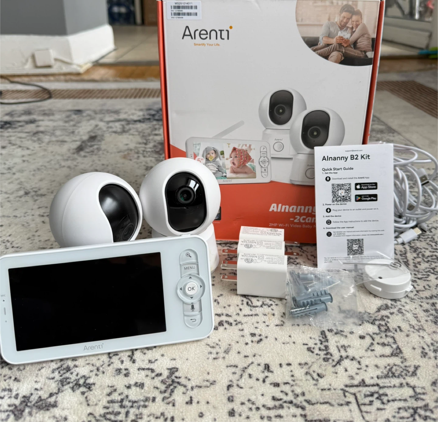 Arenti Alnanny B2 Kit 2MP Wi-Fi Video Baby Monitor