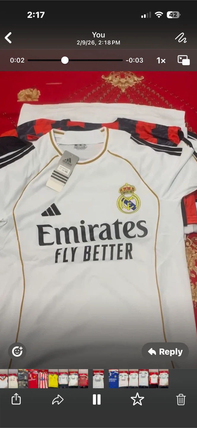 Adidas Real Madrid Emirates Fly Better Jersey XX-Large