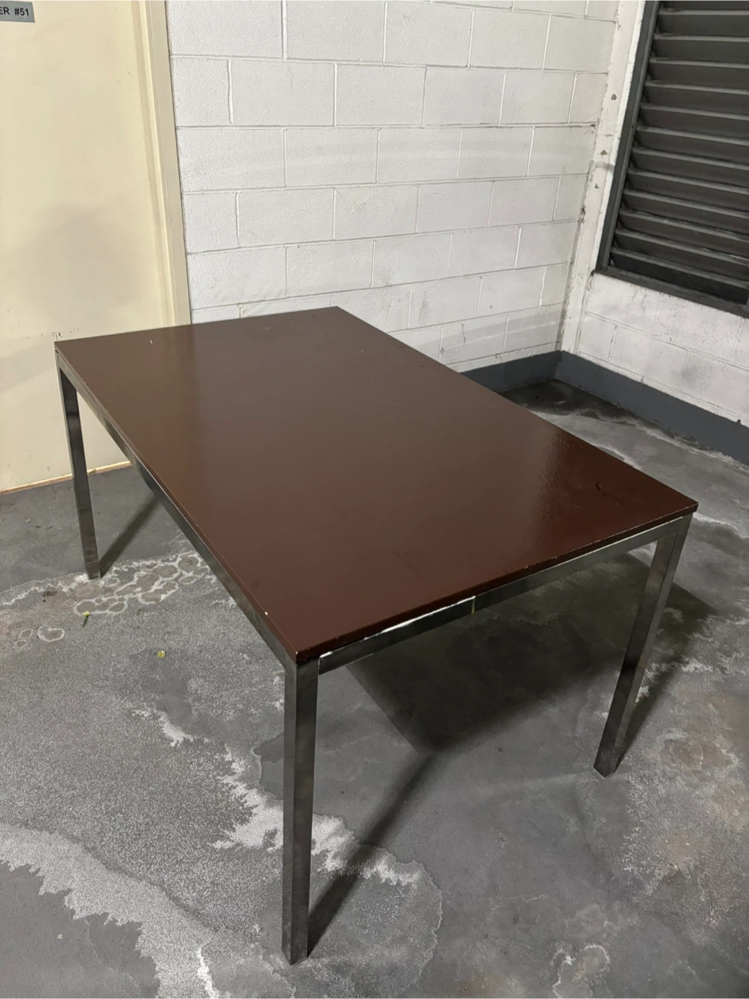 Dining Table with Metal Legs - photo 2