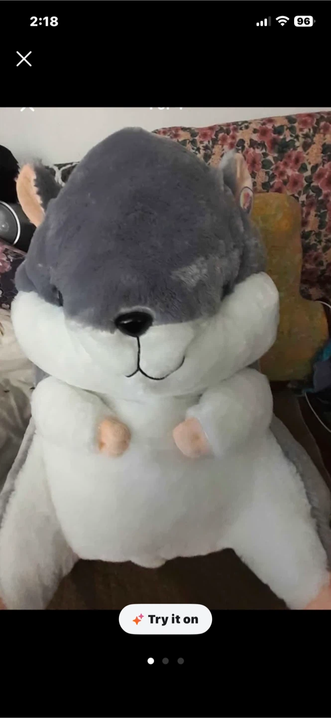 Giant Plush Hamster Stuffed Animal Toy