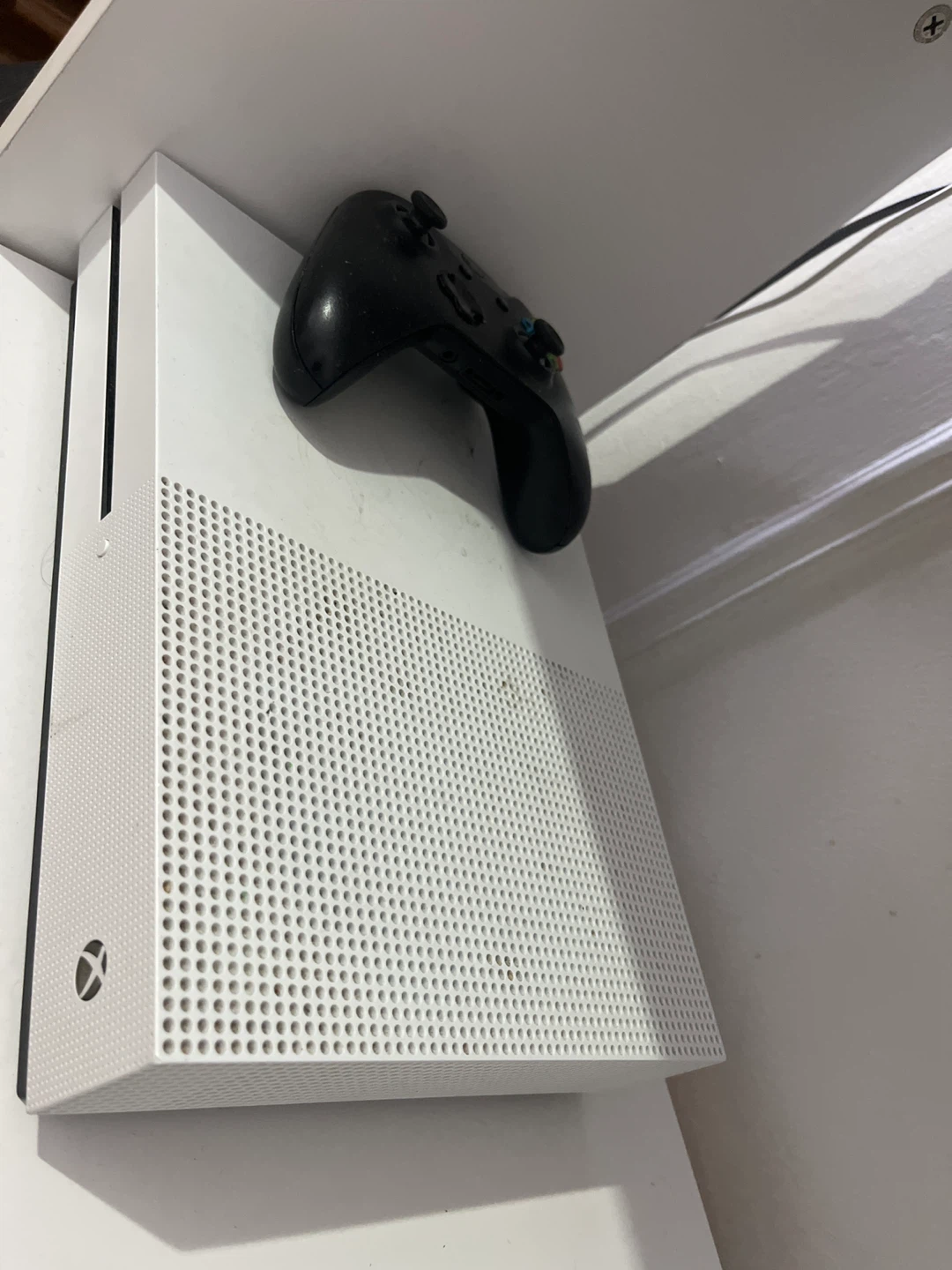White Xbox One S Console with Controller