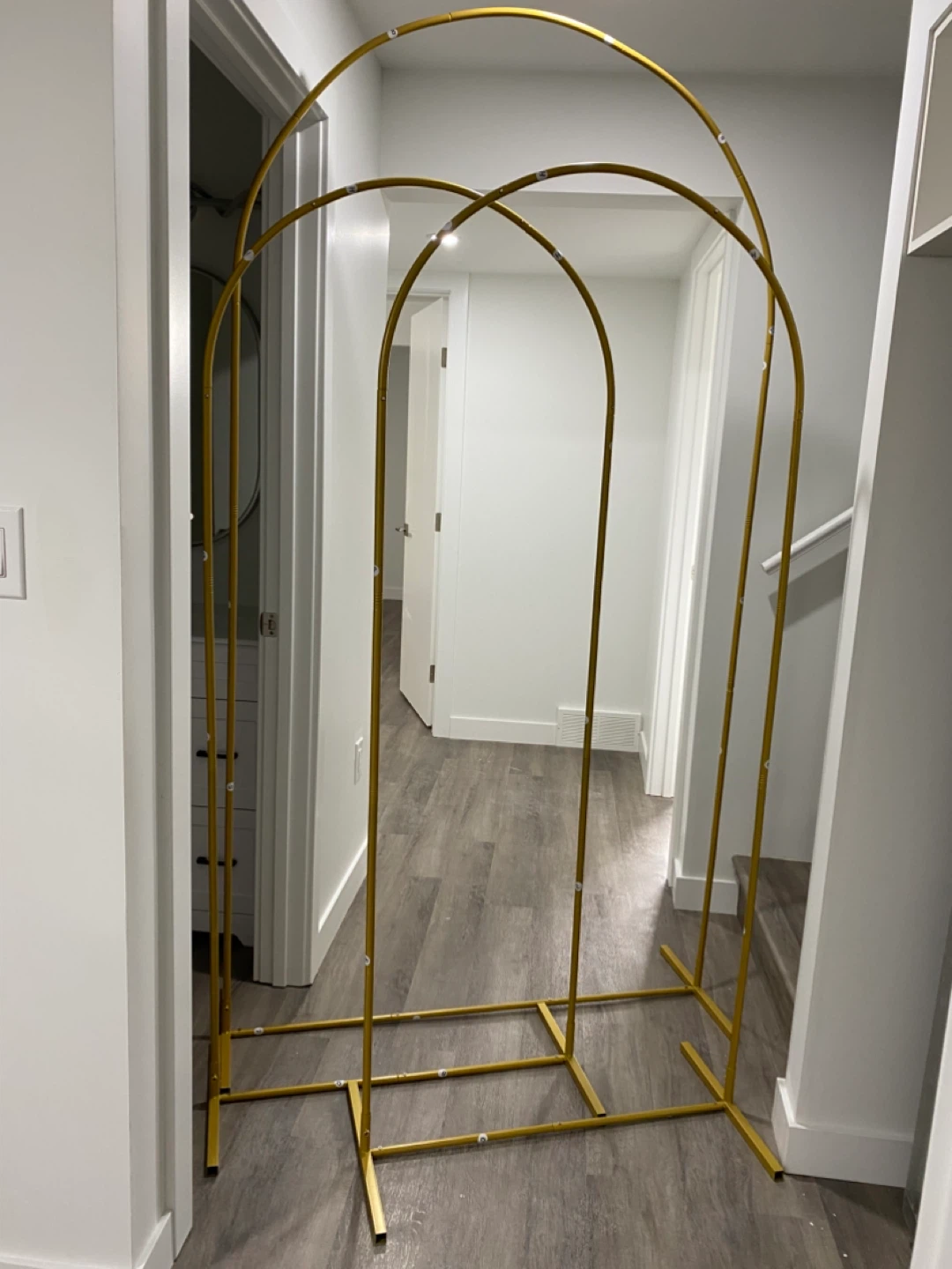 Gold Arch Backdrop Stand (Set of 3) FOR RENT!