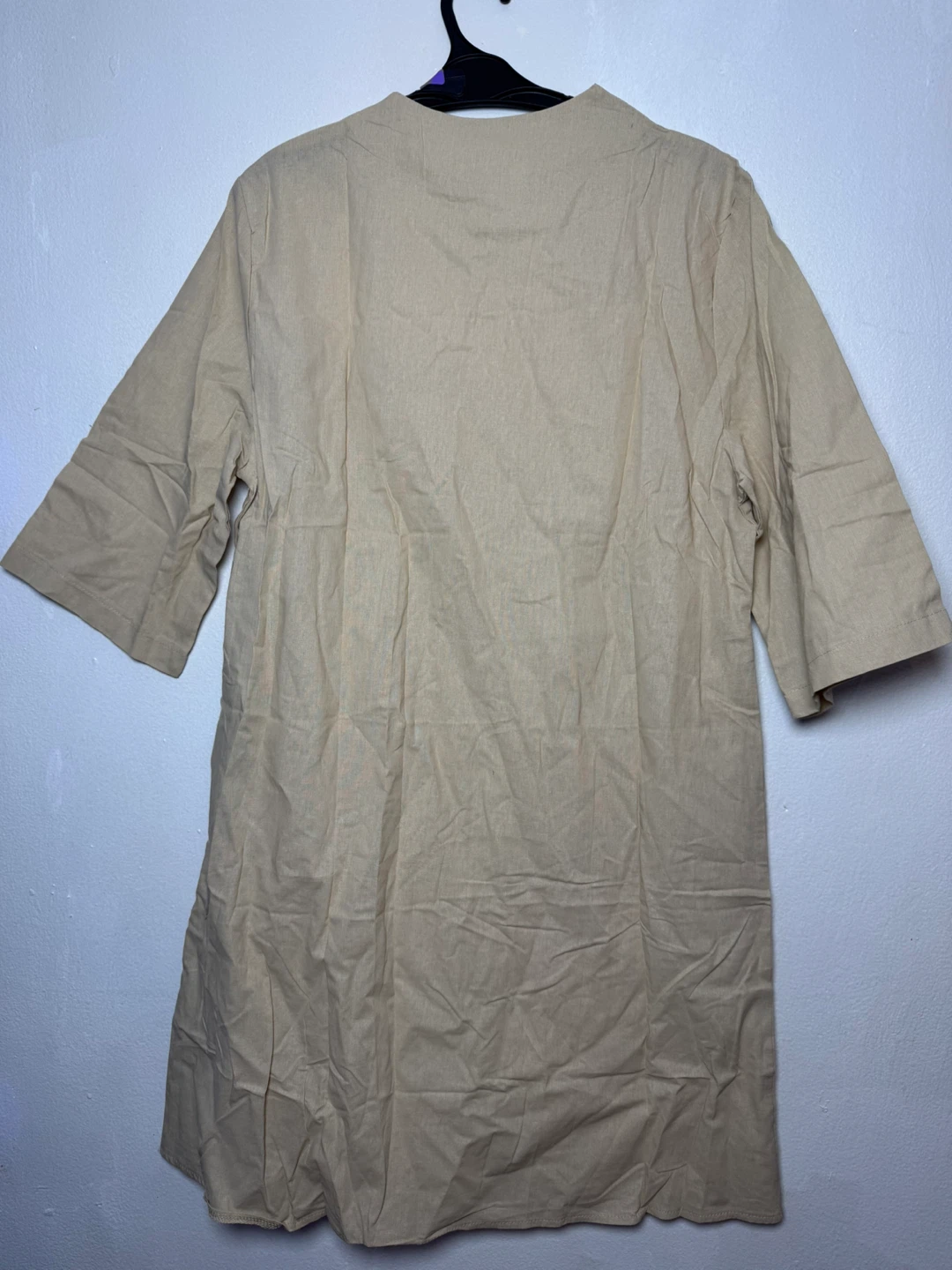 Beige XL Linen Blend Tunic Top - photo 2