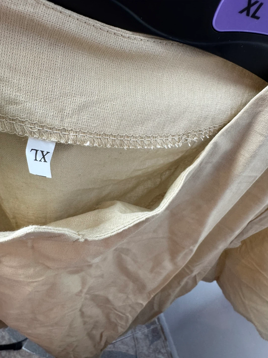 Beige XL Linen Blend Tunic Top - photo 3