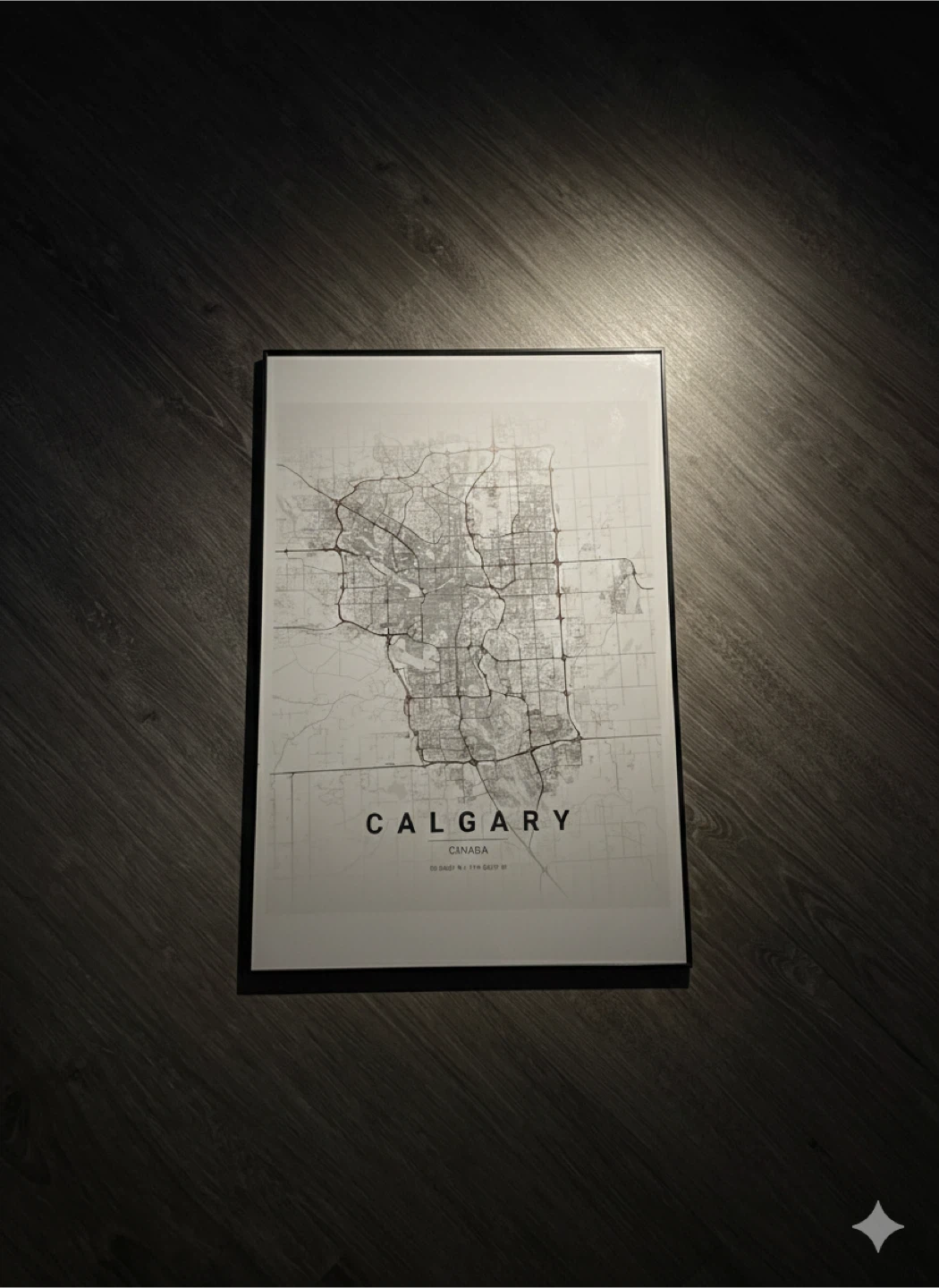 Calgary City Map Art
