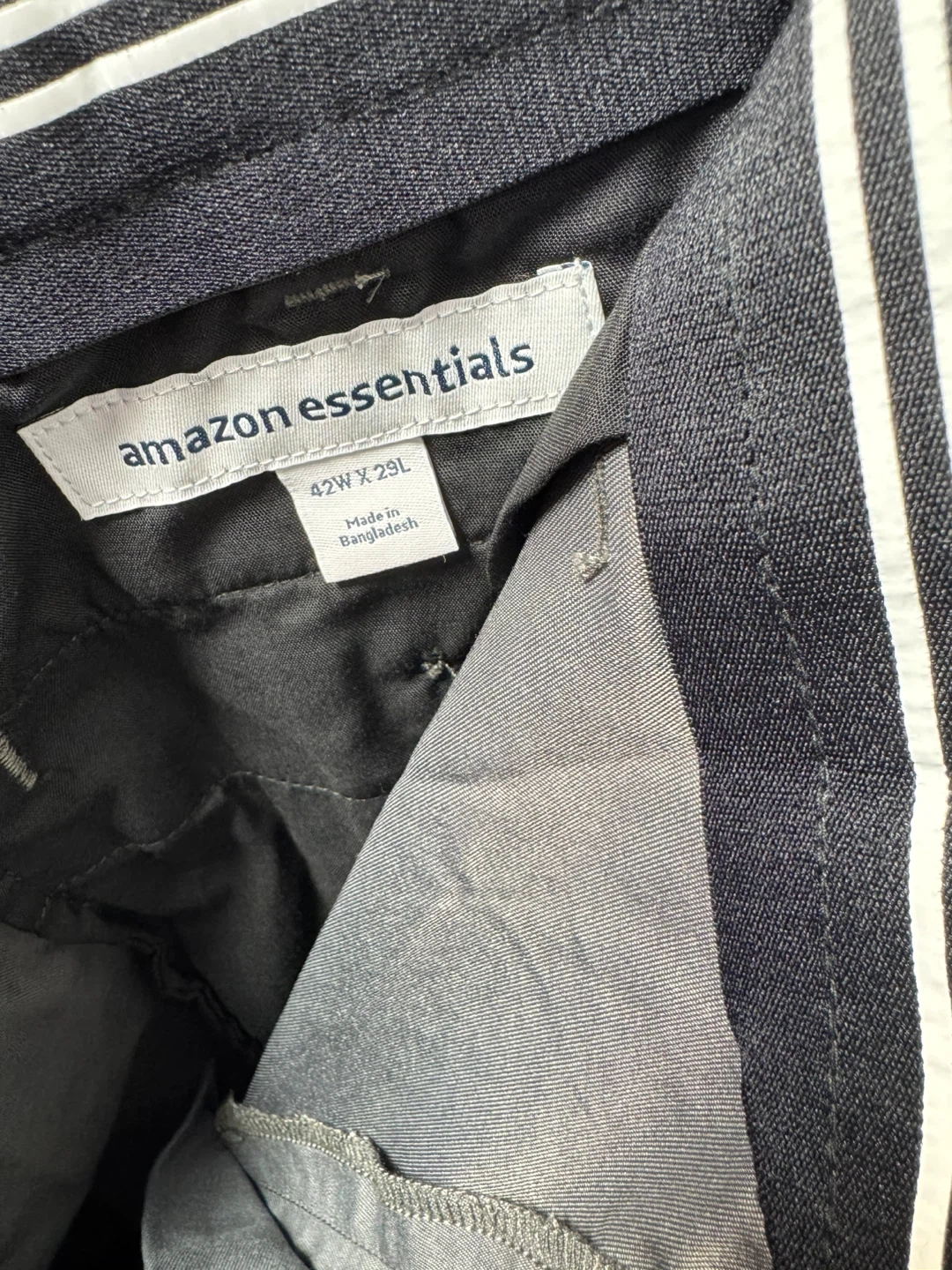 Amazon Essentials Men's Gray Dress Pants Size 42W x 29L - photo 3