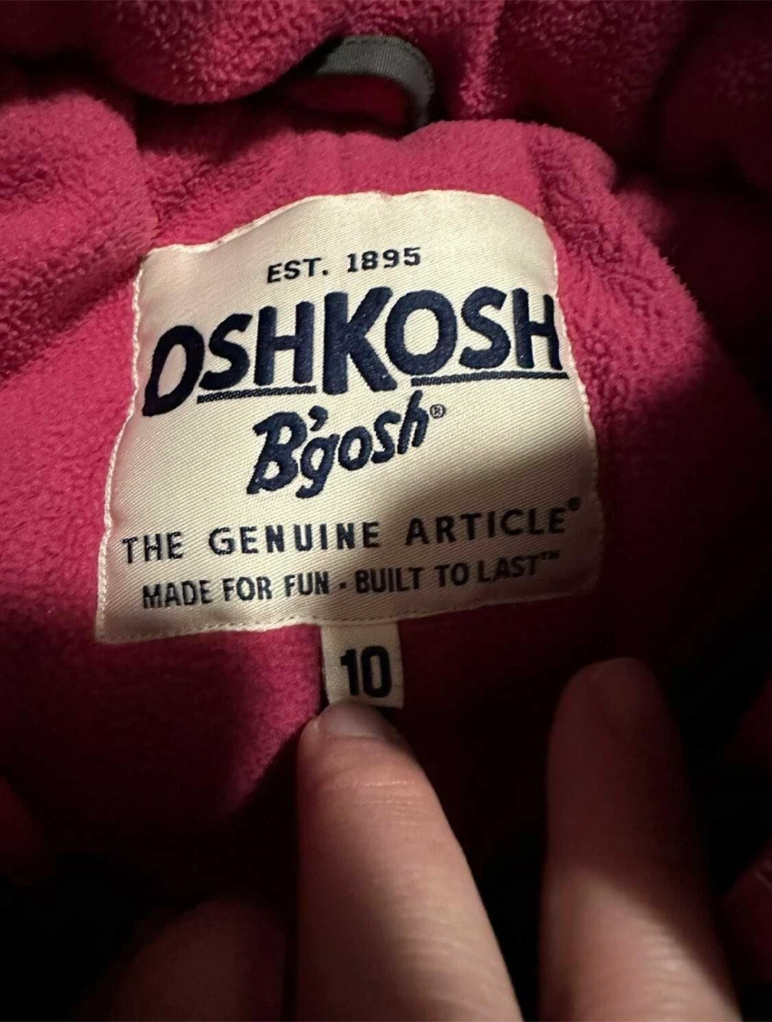 OshKosh B'gosh Girls Winter Jacket Size 10 - photo 2